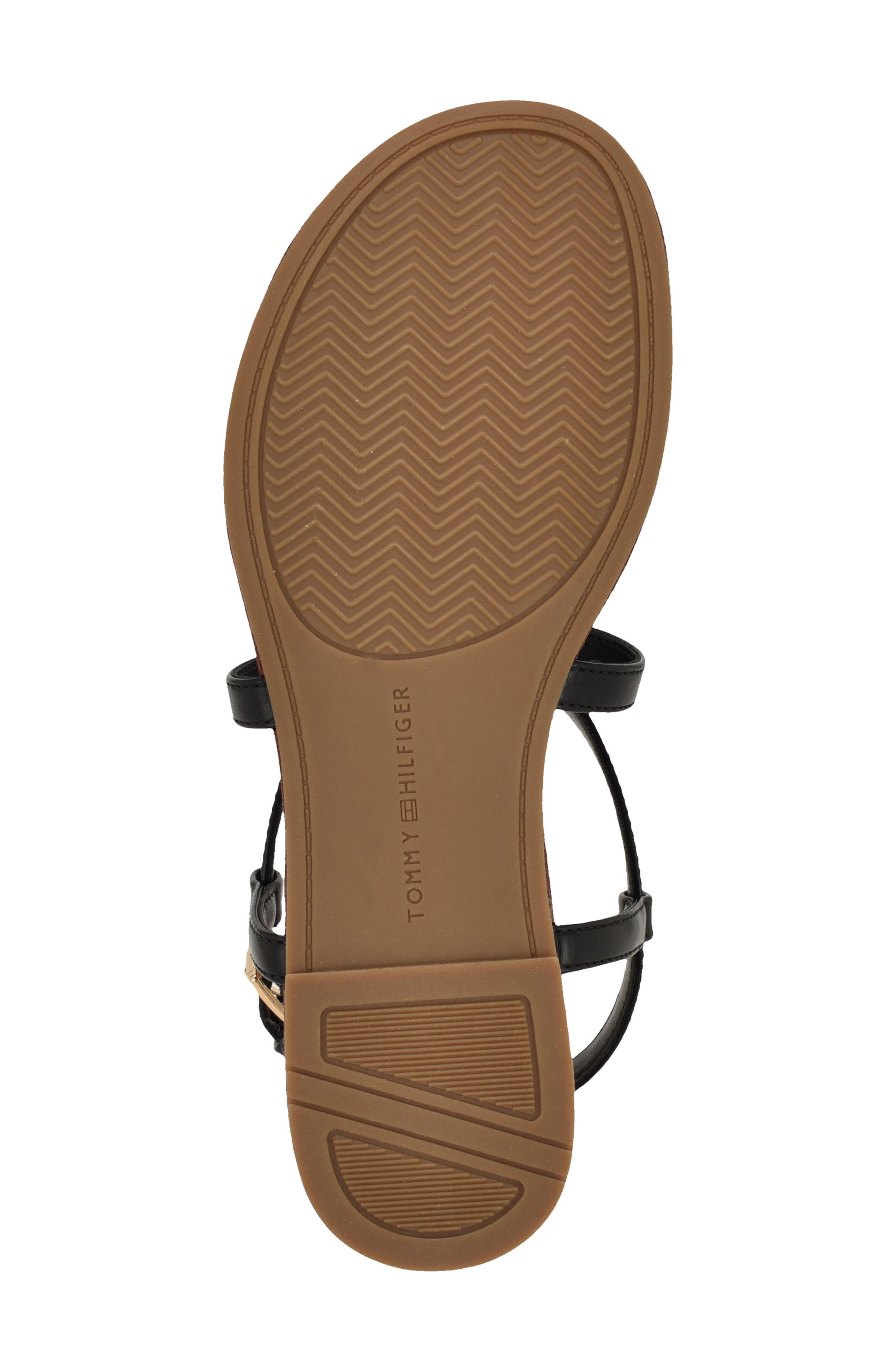 Tommy Hilfiger Lohian T-Strap Sandal, Alternate, color, Black