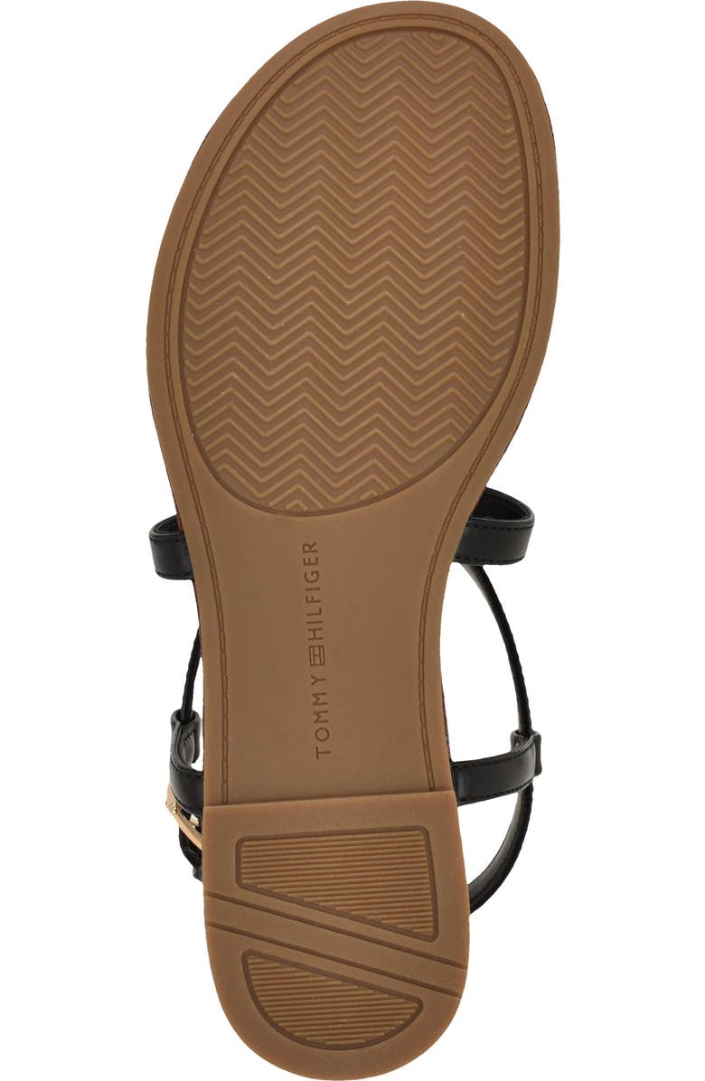 Tommy Hilfiger Lohian T-Strap Sandal, Alternate, color, Black