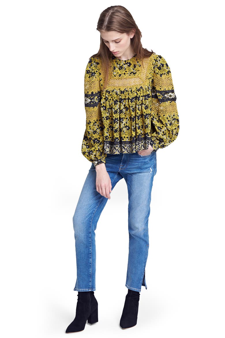 Le Boy Zip Hem Crop Jeans (Nordstrom Exclusive), Alternate, color, PICADILLY