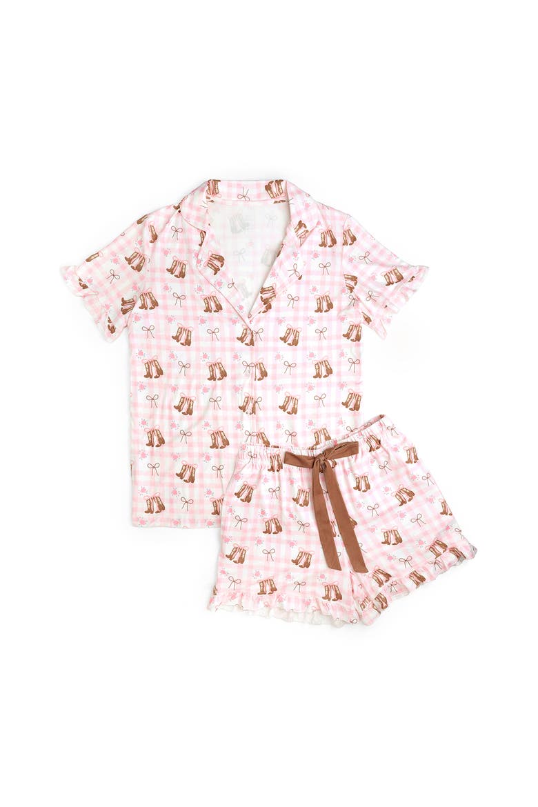 Cowgirl Western Women's Lounge Set, Main, color, Soft Pink