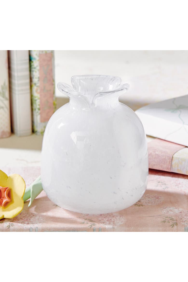Everyday Cozy Mini Bud Vase White Glass, Alternate, color, White