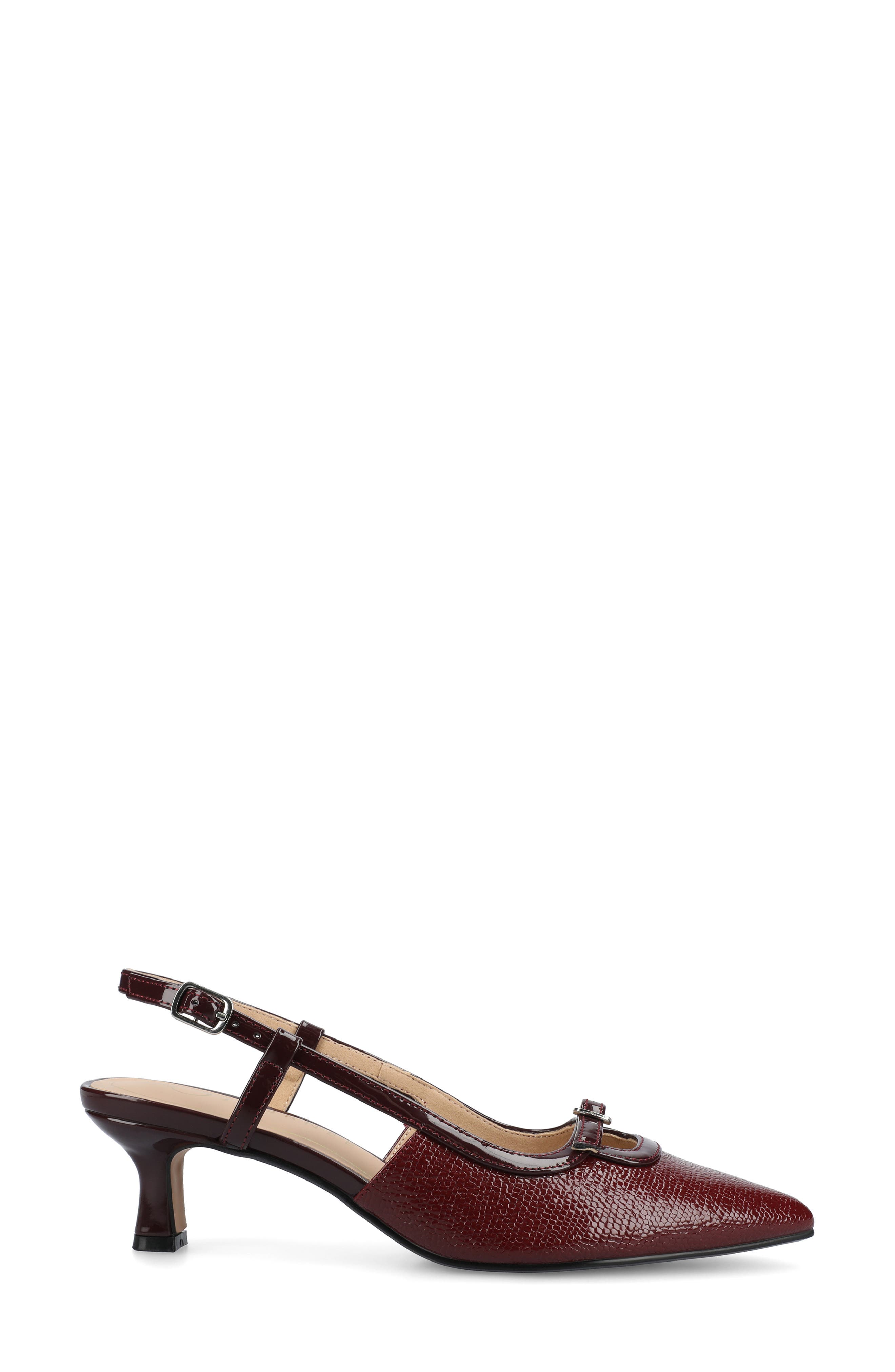 Padma Slingback Kitten Heel Pump - Wide Width Available, Alternate, color, OXBLOOD