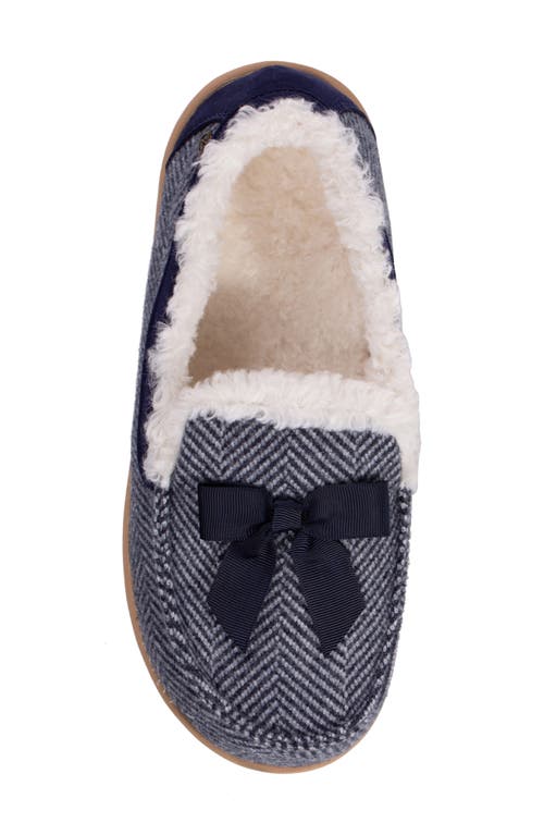 Revitalign Trillium Faux Fur Lined Slipper In Blue