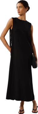 Whistles Back Fringe Detail Midi Dress