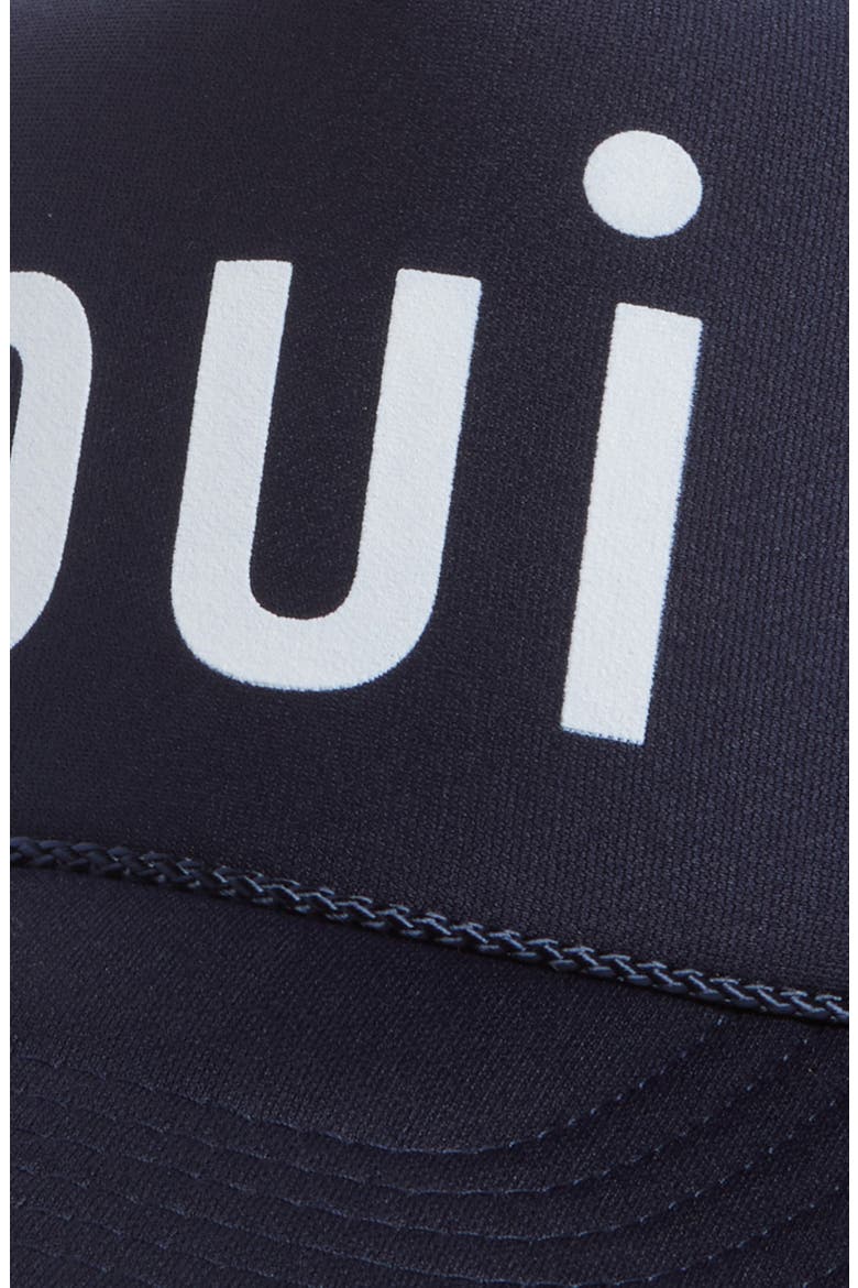 Trucker Hat, Alternate, color, NAVY W/ CREAM OUI