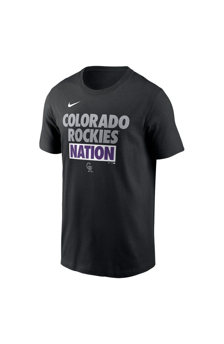 Nike Men's Nike Black Colorado Rockies Rally Rule T-Shirt, Alternate, color, Black