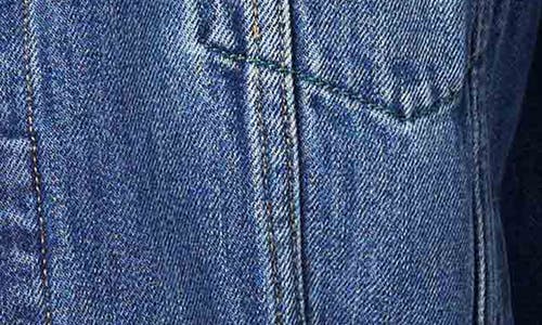 Scotch & Soda Oversized Crop Denim Jacket In Blue