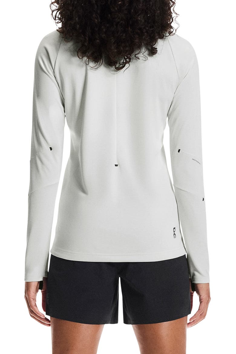 Climate Quarter Zip Running Top, Alternate, color, ICEBERG
