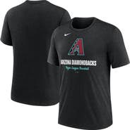 Nike Men's Nike Heather Black Arizona Diamondbacks Logo Tri-Blend T-Shirt