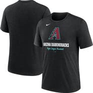 Nike Men's Nike Heather Black Arizona Diamondbacks Logo Tri-Blend T-Shirt