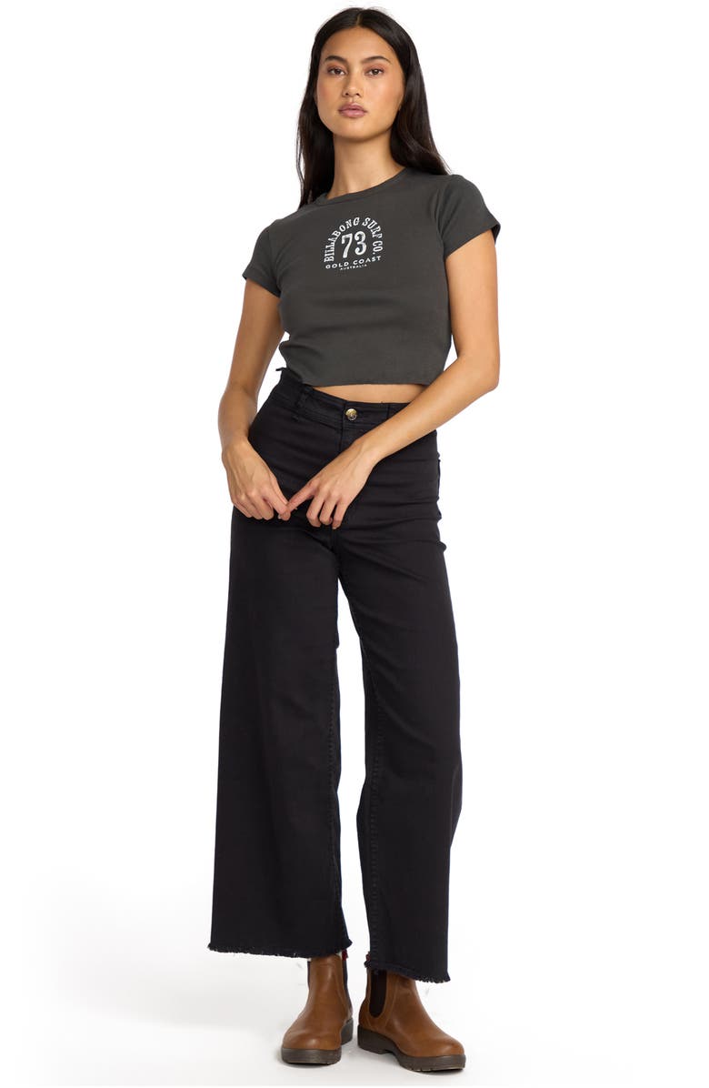 Billabong Walking Slow Cotton Graphic T-Shirt, Alternate, color, Off White / Brown