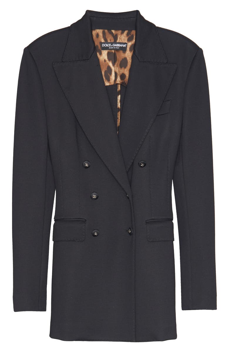 Dolce&Gabbana Double Breasted Jersey Blazer, Alternate, color, 