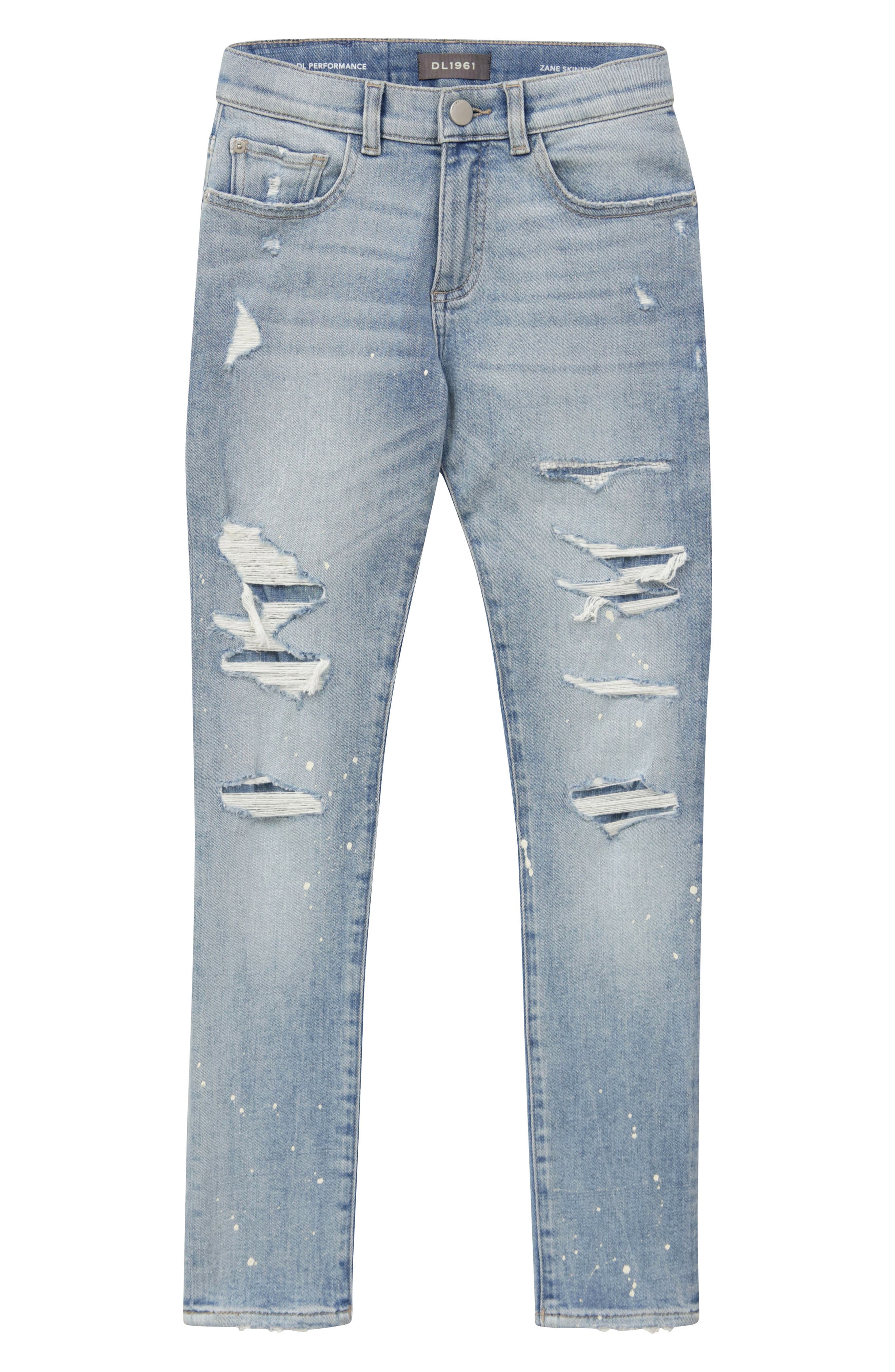 DL1961 Kids' Zane Paint Splatter Skinny Jeans | Nordstrom