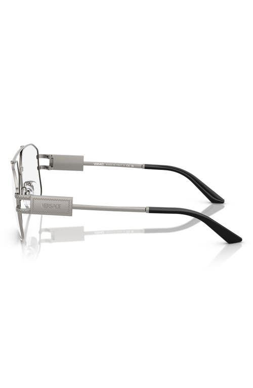Versace 59mm Pilot Optical Glasses In Gunmetal