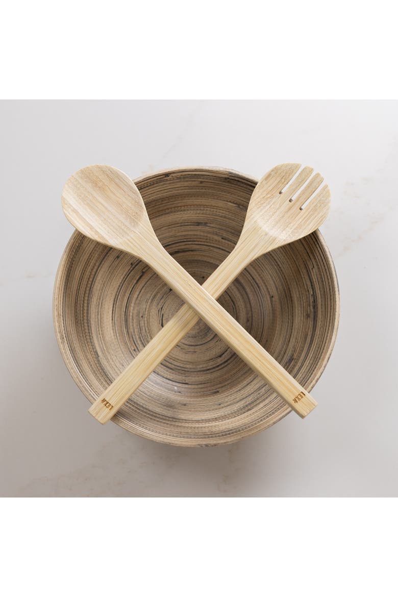 Salad Utensil Set, 12 Inch, Alternate, color, Natural