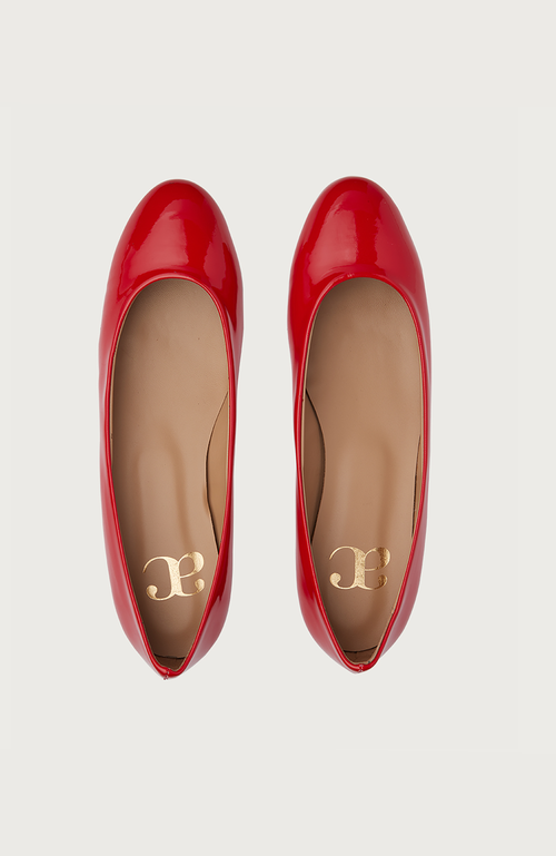 Andrea Carrano Baby Ballet Flat In Red