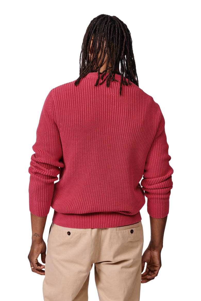 Martin Ribbed Crew Neck Sweater, Alternate, color, Pink
