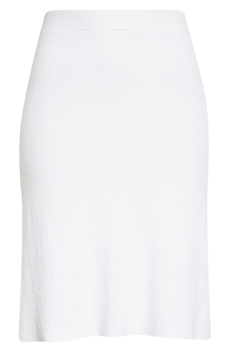 Rebecca Taylor Cotton Blend Bouclé Skirt, Alternate, color, Blanc