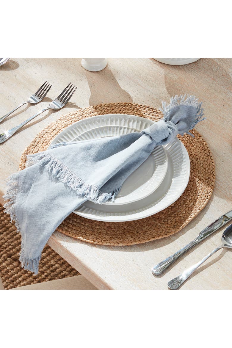Jute Coil Round Placemats, Set of 8 - Natural, Alternate, color, Brown