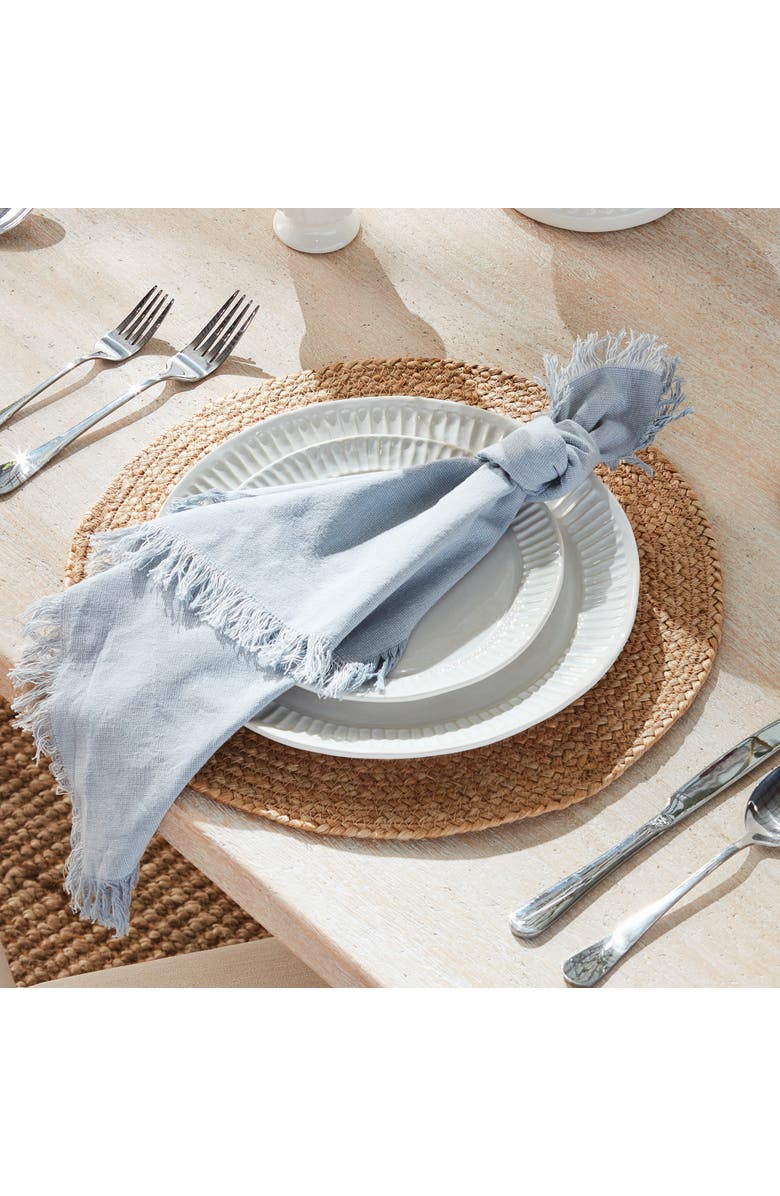 Napa Home & Garden Jute Coil Round Placemats, Set of 8 - Natural, Alternate, color, Brown