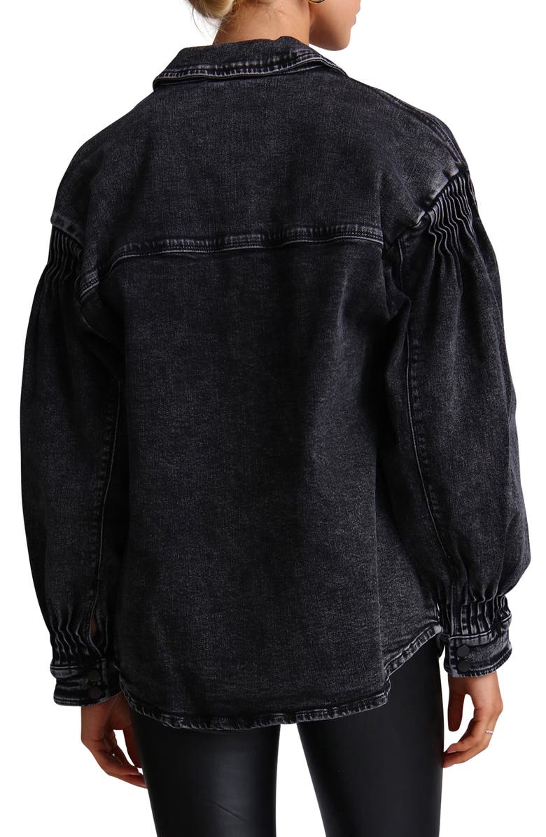 Avec Les Filles Pintuck Denim Shacket, Alternate, color,