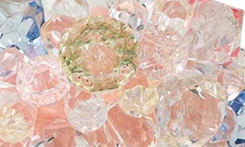 Chase & Chloe Chase And Chloe Beaded Cluster Clear Sandal
