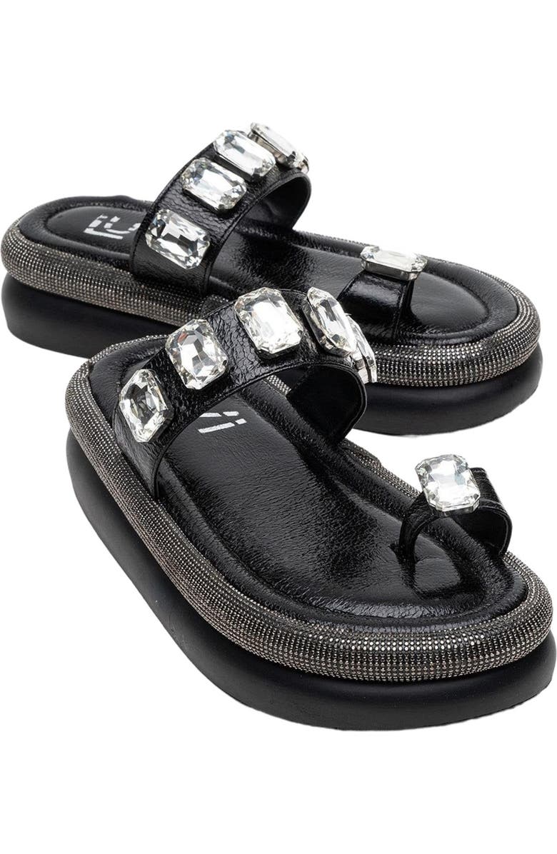 Prologue Shoes Evans Jeweled Platform Sandal, Alternate, color,