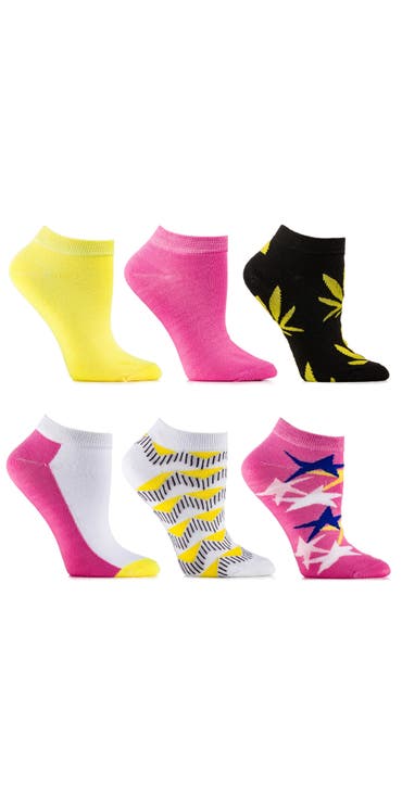 Women's 6-Pack Low-Cut Ankle Socks