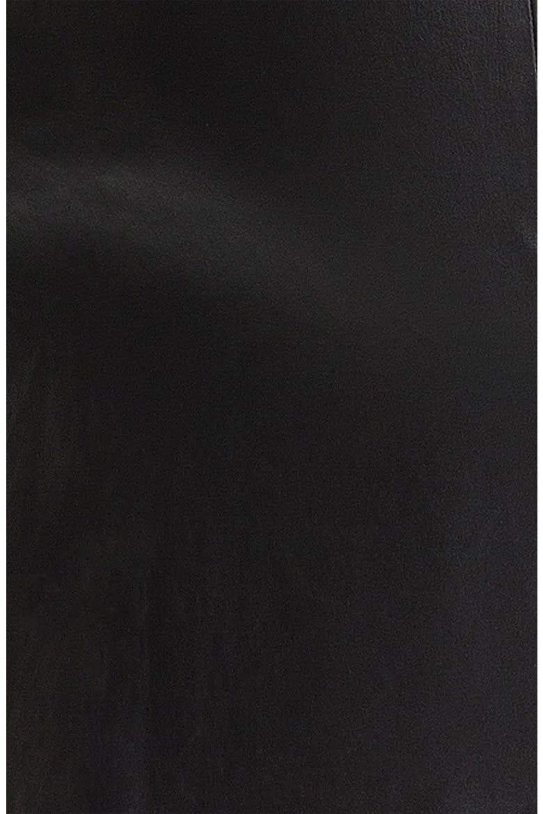 Stretch Leather Dress, Alternate, color, BLACK