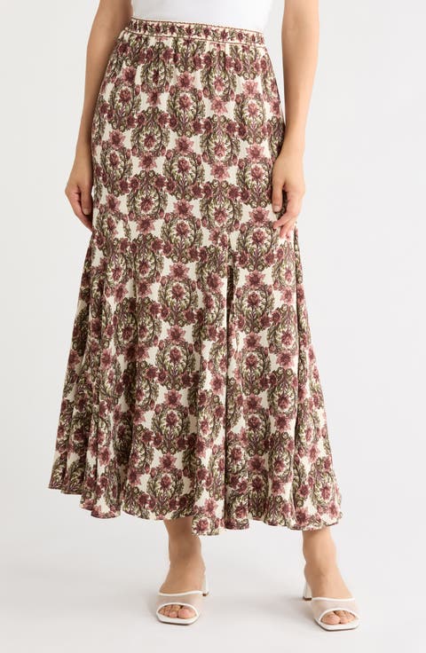 Godet Georgette Skirt