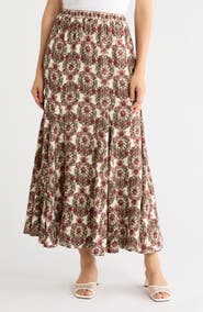 MAX STUDIO Godet Georgette Skirt