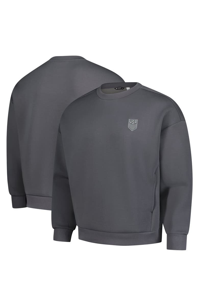 LEVELWEAR Men's Levelwear Gray USMNT Luxe Signature Lineage Tri-Blend Pullover Sweatshirt, Main, color, Gray