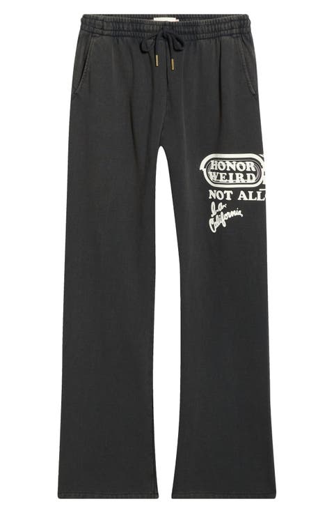 Not Allowed Graphic Cotton Fleece Pants