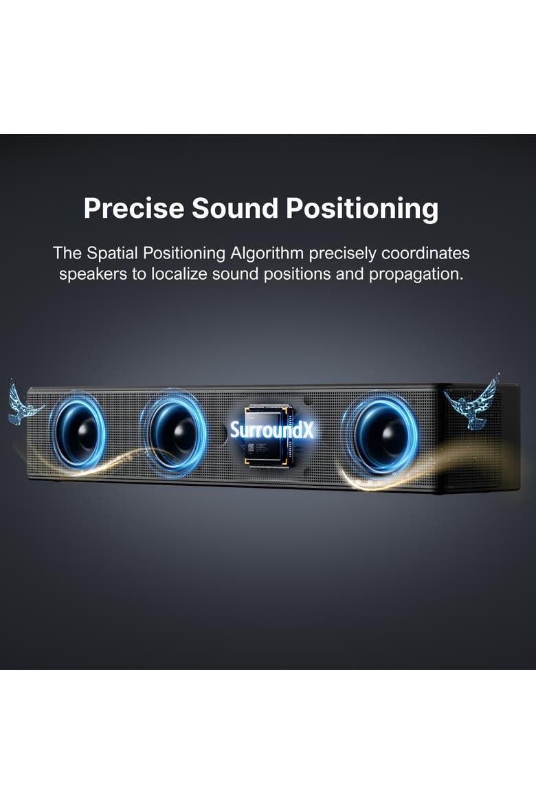 Poseidon D70 7.1 Sound Bar, Alternate, color, Black
