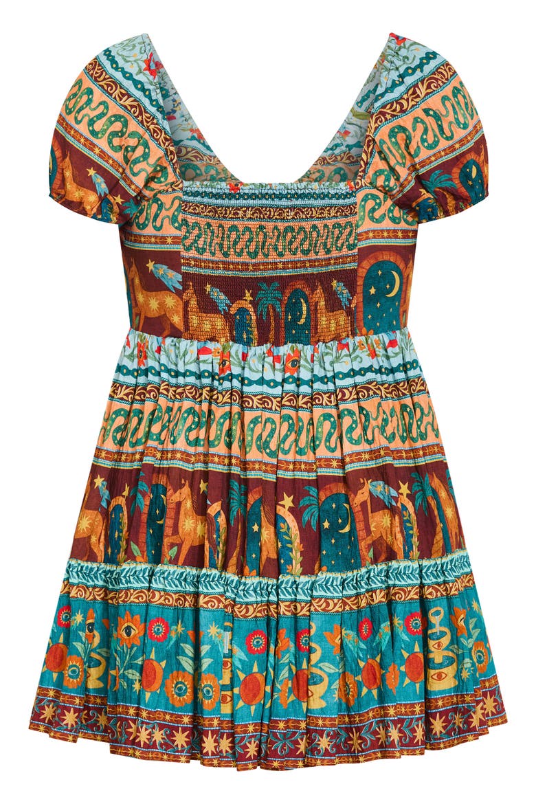 Amaria Print Flare Dress, Alternate, color, PARADISO