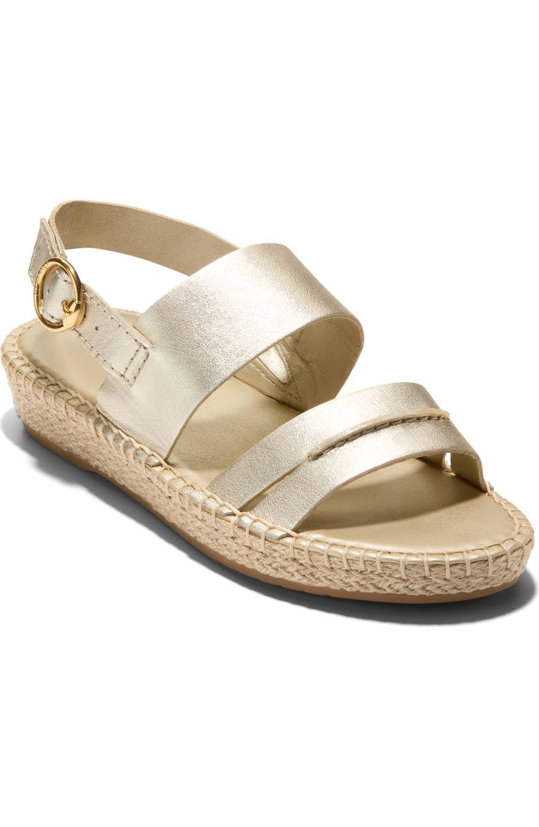 Cole Haan Cloudfeel Tilden Sandal, Main, color, Soft Gold