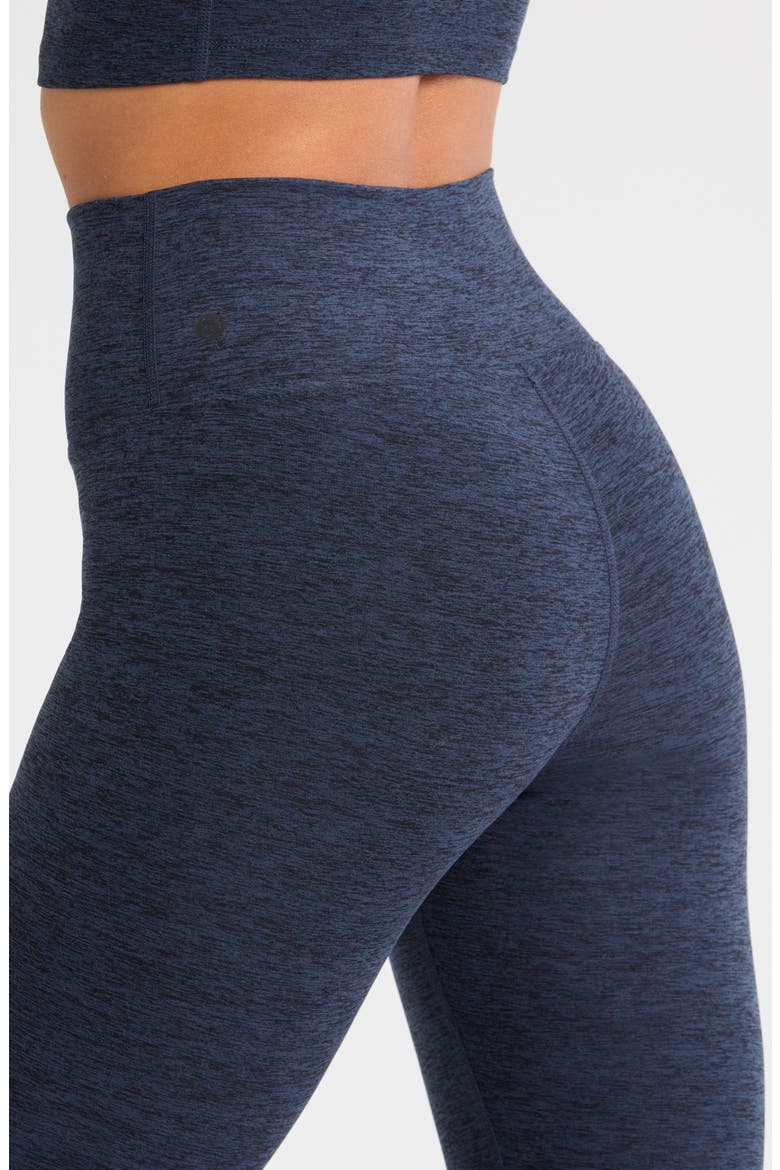 Renew Mélange High Waist Leggings, Alternate, color, NAVY SAPPHIRE MELANGE