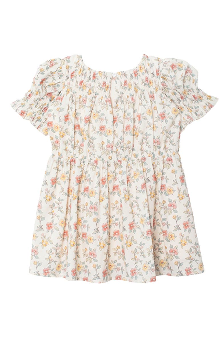 Mabel + Honey Audrey Flutter Sleeve Dress, Alternate, color, Ivory