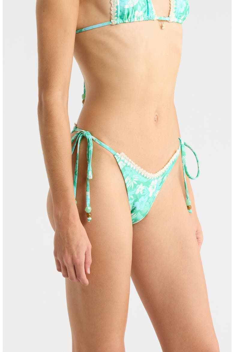 Crochet Dipped Side Tie Bikini Bottoms, Alternate, color, BAREFOOT BREEZE