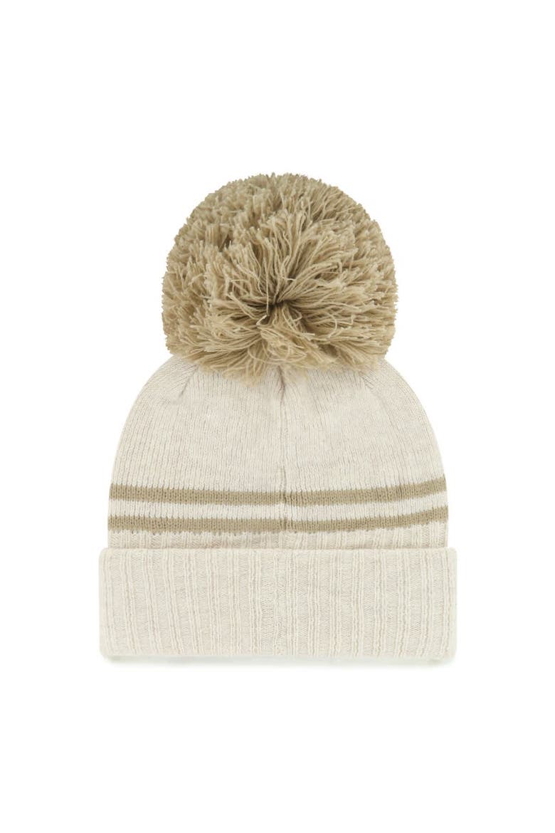 Women's '47  Natural Washington Huskies Core & Inline Latte Cuffed Knit Hat with Pom, Alternate, color, Natural