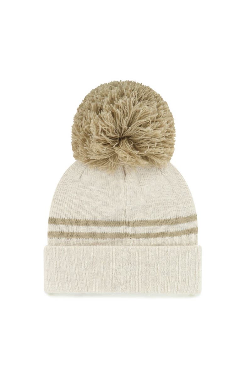 '47 Women's '47  Natural Washington Huskies Core & Inline Latte Cuffed Knit Hat with Pom, Alternate, color, Natural