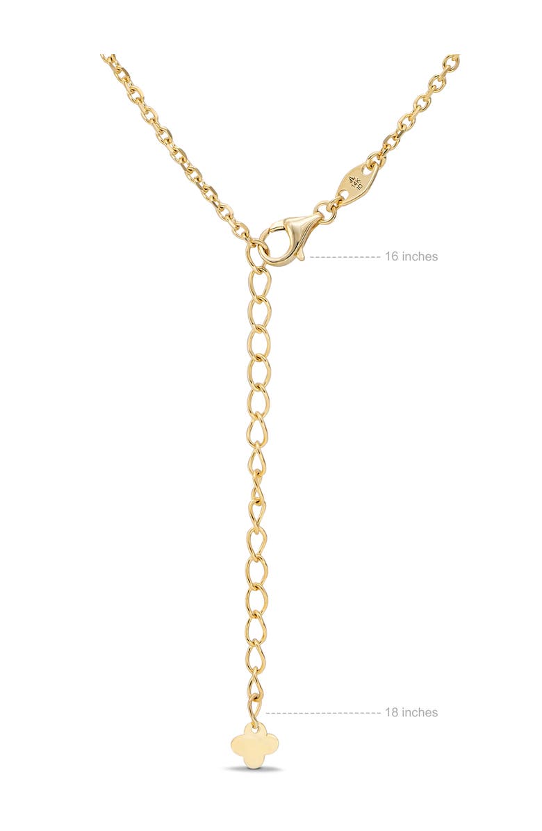 DEVATA Clover Chain Necklace in 14K Gold, 19mm, Alternate, color, Yellow Gold