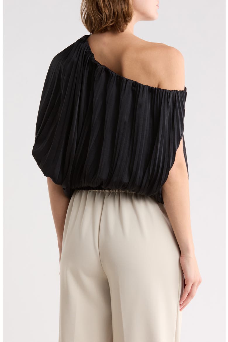 Mara One-Shoulder Top, Alternate, color, BLACK