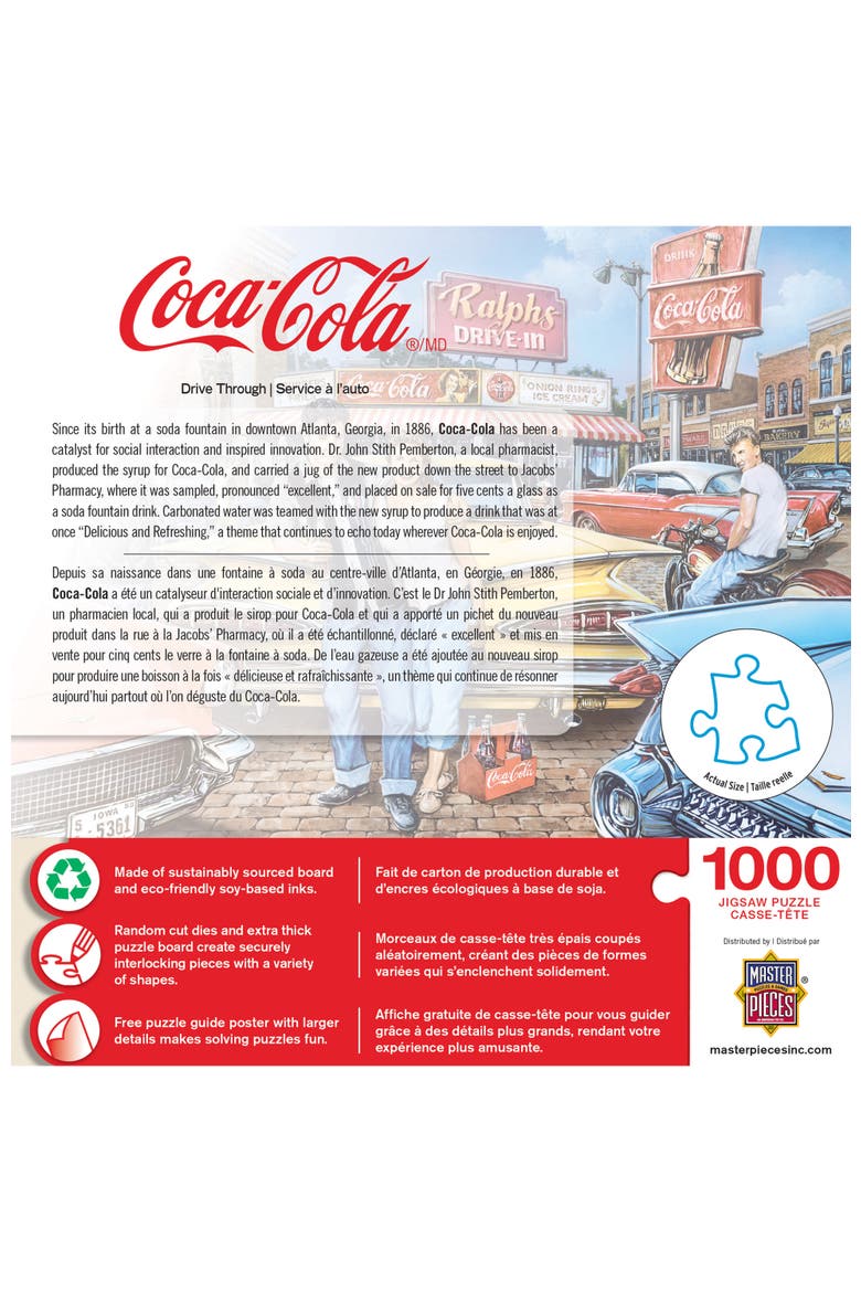 Coca-Cola Drive Through 1000pc Puzzle, Alternate, color, Multicolor