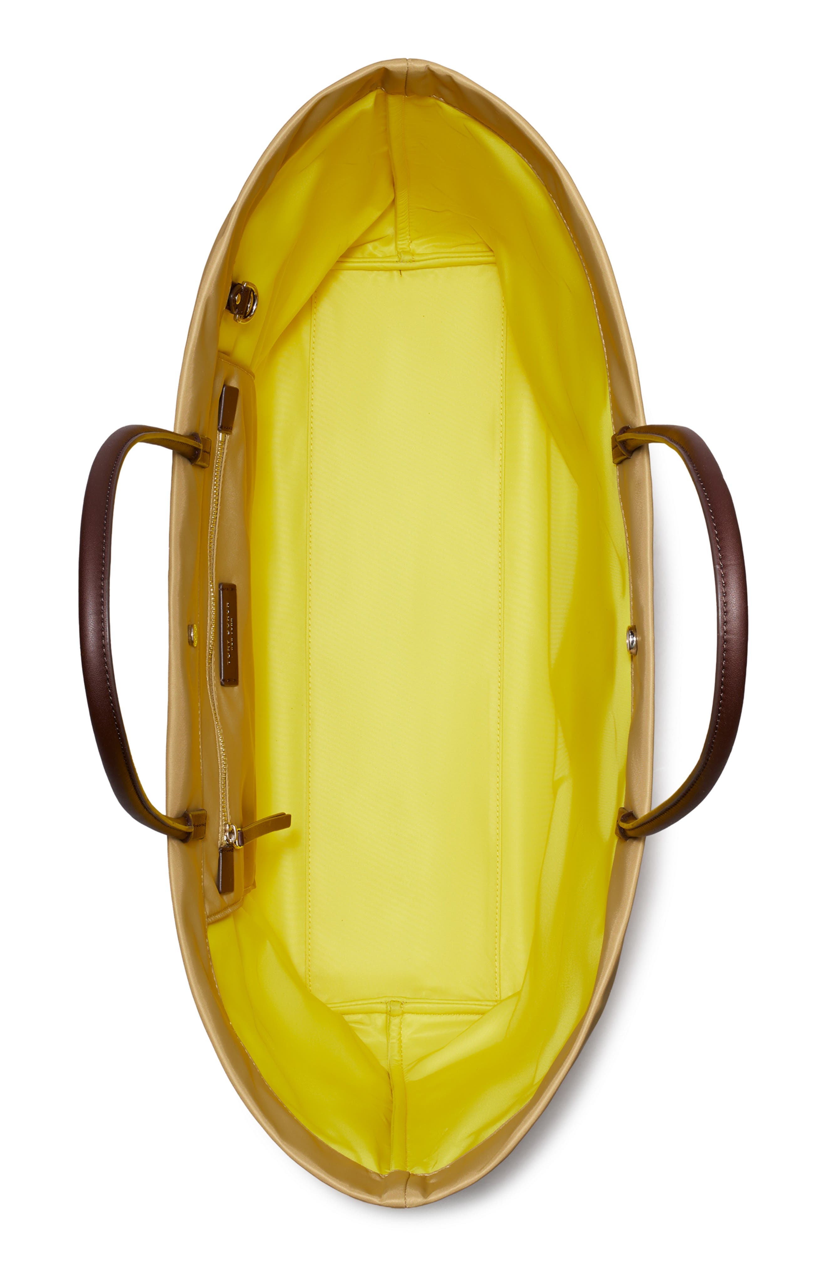 Tory Burch Ella Twist Tote, Alternate, color, Wheat