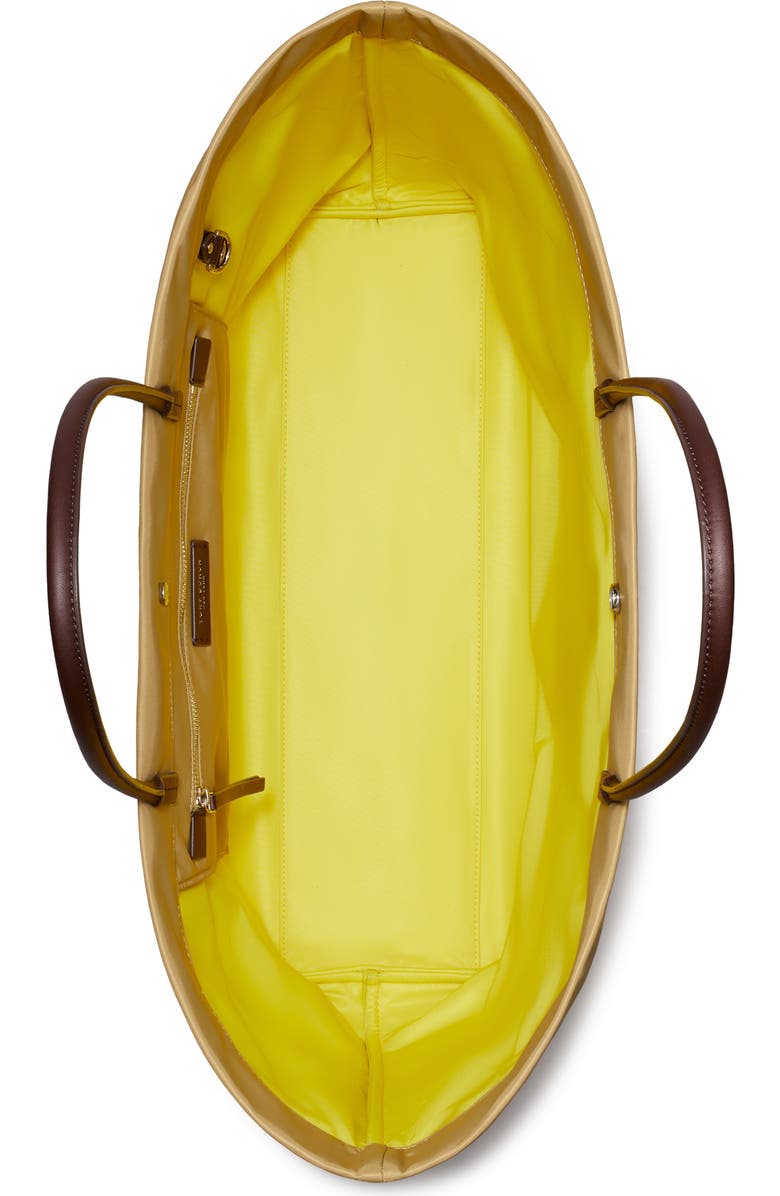 Tory Burch Ella Twist Tote, Alternate, color, Wheat