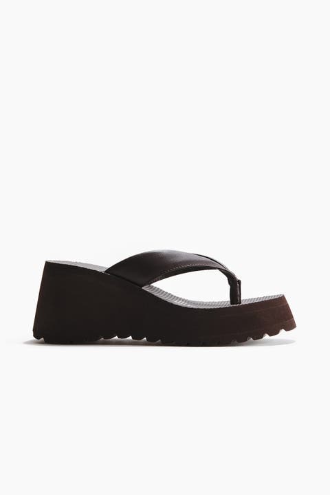 Wedge-heeled Flip-flops
