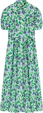 Boden Alexa Floral Cotton Maxi Shirtdress