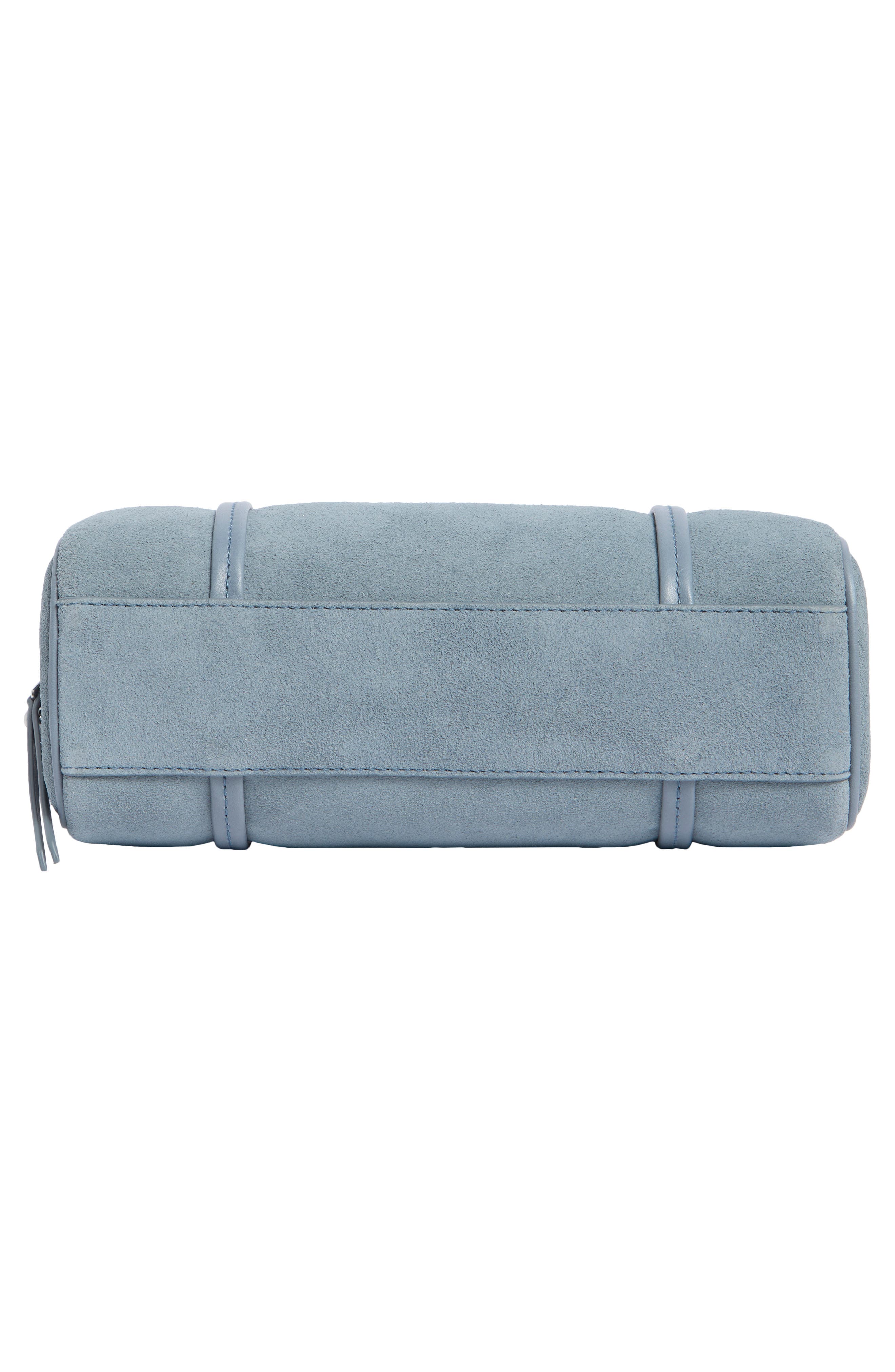 Madewell Modern Legacy Mini Leather Shoulder Bag, Alternate, color, Serene Blue