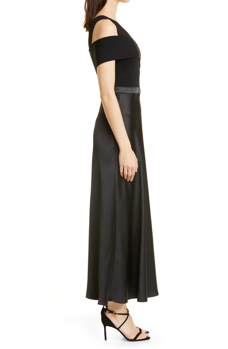 Ted Baker London Ivena Mixed Media One-Shoulder Dress, Alternate, color,